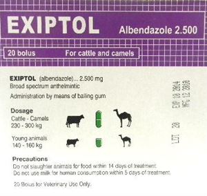 Exiptol 2500 mg 20 boluri/cutie