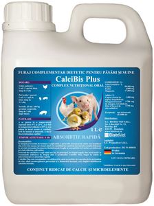 CalciBis Plus 1 l - Furaj complementar dietetic pentru păsări și suine