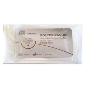 Fir polydioxanone USP 2/0 75 cm ac atraumatic 12 buc/cutie (monofilament)